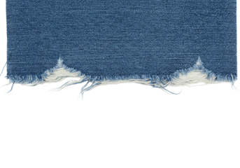 Torn denim jeans texture with frayed edges