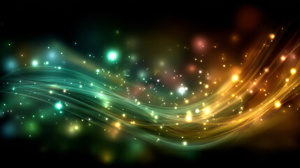 Light trails on dark background