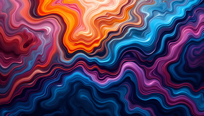 An abstract background with a vibrant mix of colors and fluid motion
