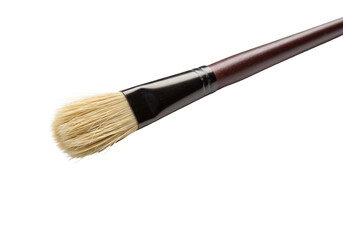 Fototapeta premium Paintbrush with natural bristles on transparent background