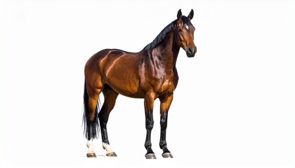 Obraz premium horse isolated on white background