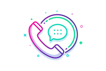 phone receiver message contact customer support communication symbol