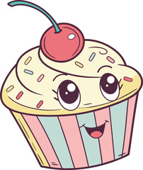 cupcake with cherry