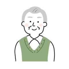 高齢男性のイラスト