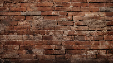 Fototapeta premium Old brick wall texture for architecture and interior design. Realistic high quality background element