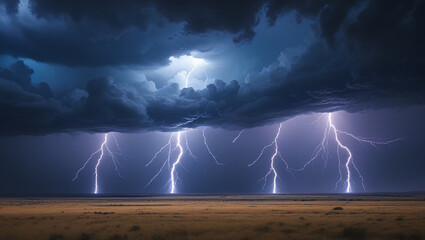 thunderstorm with lightning