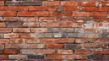 Obraz premium Old brick wall texture for architecture and interior design. Realistic high quality background element