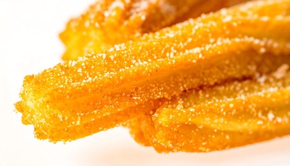 Close-up of sugared churros