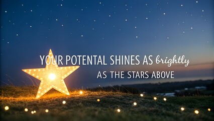 Your Potential Shines Brightly Like The Stars Above.