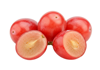 Red grapes juicy fruit studio photography