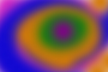 Abstract colorful background. A circular dance of blue, orange, green, and pink colour