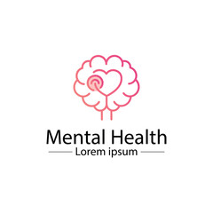 Minimalist Mental Health Logo Design – Abstract Wellness and Therapy Symbol