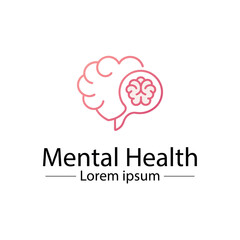 Minimalist Mental Health Logo Design – Abstract Wellness and Therapy Symbol