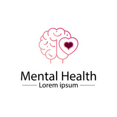 Minimalist Mental Health Logo Design – Abstract Wellness and Therapy Symbol