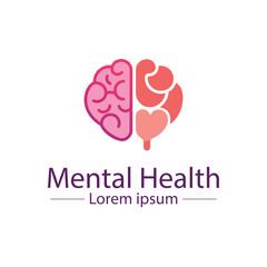 Minimalist Mental Health Logo Design – Abstract Wellness and Therapy Symbol