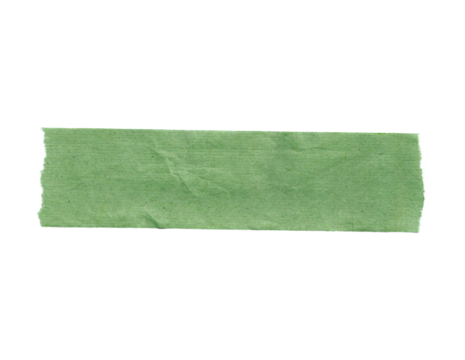 Green Crumped tape Cutout