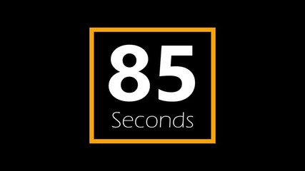  90 seconds Countdown Animation – 90 Seconds Digital Timer