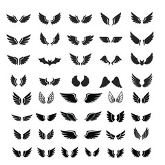Wings Silhouette Vector Collection for Graphic Design Projects
