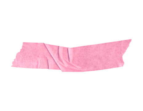 Pink Crumped Tape Cutout