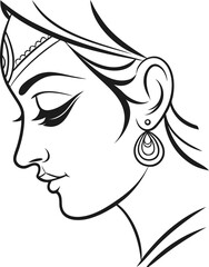 vector illustration of a female eye