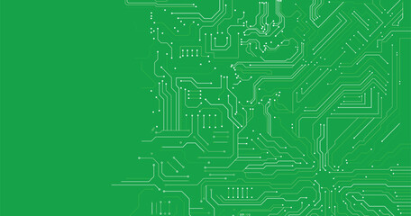 Abstract background motherboard, connection lines, dots. Vector computing and science, connect and internet concept. Information and data storage, communication, brochure design