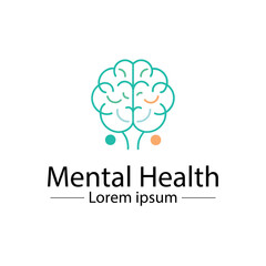 Minimalist Mental Health Logo Design – Abstract Wellness and Therapy Symbol