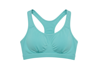 Light teal seamless racerback sports bra fitness apparel yoga exercise clothing workout underwear activewear woman apparel clothing item fashion style comfort flexible sport athletic