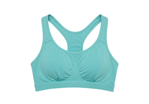 Light teal seamless racerback sports bra fitness apparel yoga exercise clothing workout underwear activewear woman apparel clothing item fashion style comfort flexible sport athletic