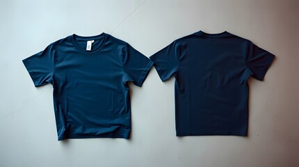 Minimalist navy t-shirt mockup	