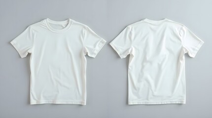 Minimalist white t-shirt mockup	