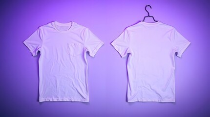 Minimalist white t-shirt mockup	