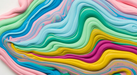 An abstract and vibrant display of swirling colors, creating a dynamic and fluid visual effect, showcasing a blend of various hues and textures in a mesmerizing composition.