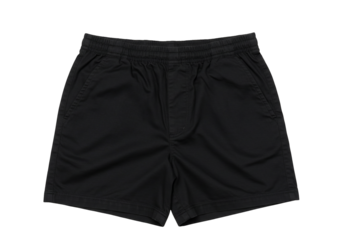 Black shorts product photography elastic waistband pockets apparel clothing fashion