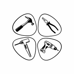 tools icon set