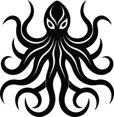 vector tattoo of a Octopus