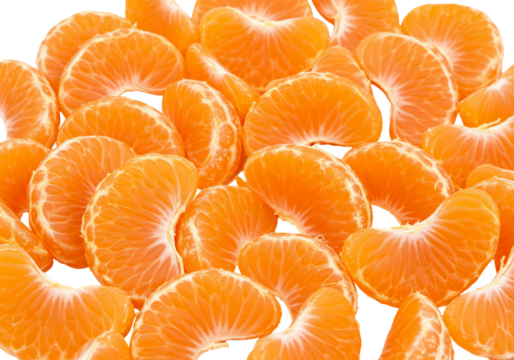 Orange segments citrus fruit slices food background healthy eating vitamin c juicy sweet refreshing texture design element graphic resource transparent background