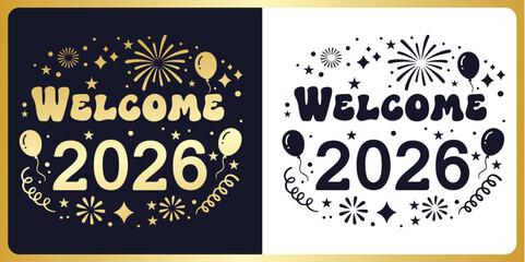 Modern year 2026 graphic design with bold colors and typography