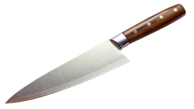  modern chef knife isolated on white background