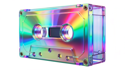 iridescent-cassette-tape-3d-rendered--isolated-on.