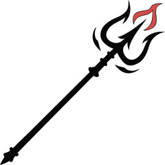 A vector design trident
