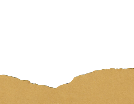 Crumped Brown Paper with Turn Edges Isolated