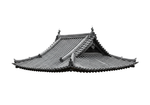 Asian style roof architecture design element - Powered by Adobe