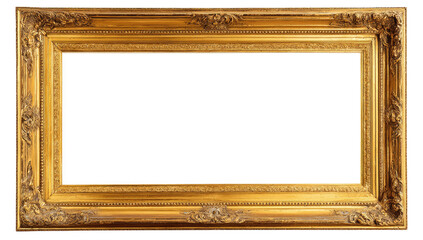 Gold ornate picture frame (32)