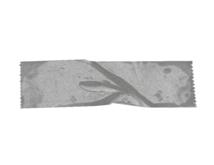 Gray Crumped Tape, Cutout
