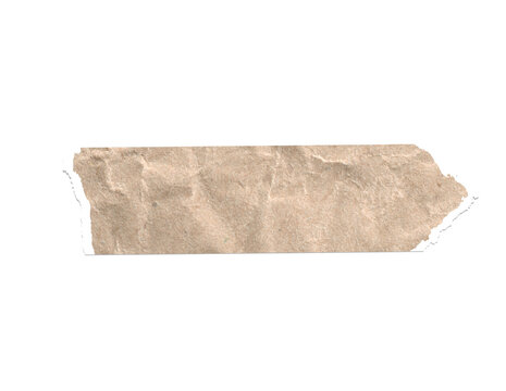 Brown Crumped Tape Cutout
