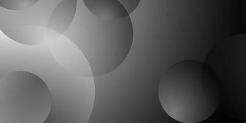Black abstract background. Vector illustration for presentation design. Black abstract background with circle shape composition. Template illustration design, web background, wallpaper, desktop.