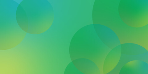 Minimalist soft Abstract Background in Gradient green and white Tones with Circles. Abstract green gradient geometric background. for presentation design, banner, poster, and much more