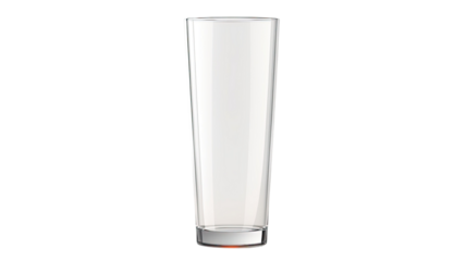 Pint glass mockup for beer realistic beverage illustration on white background