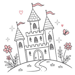 Fototapeta premium fairy tale castle