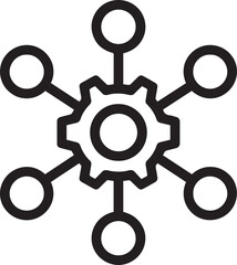 Multi-channel icon, Microservices icon